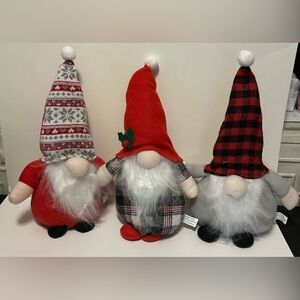 Bundle of 3 Christmas Gnomes 16” NWT